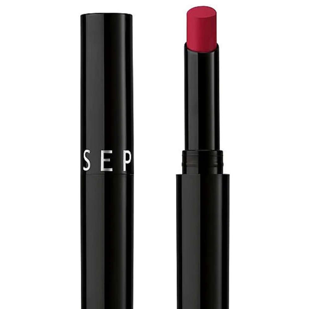 Sephora Red Lipstick in “midnight red” - semi matte